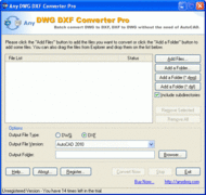 DWG to DXF Converter Pro Any screenshot